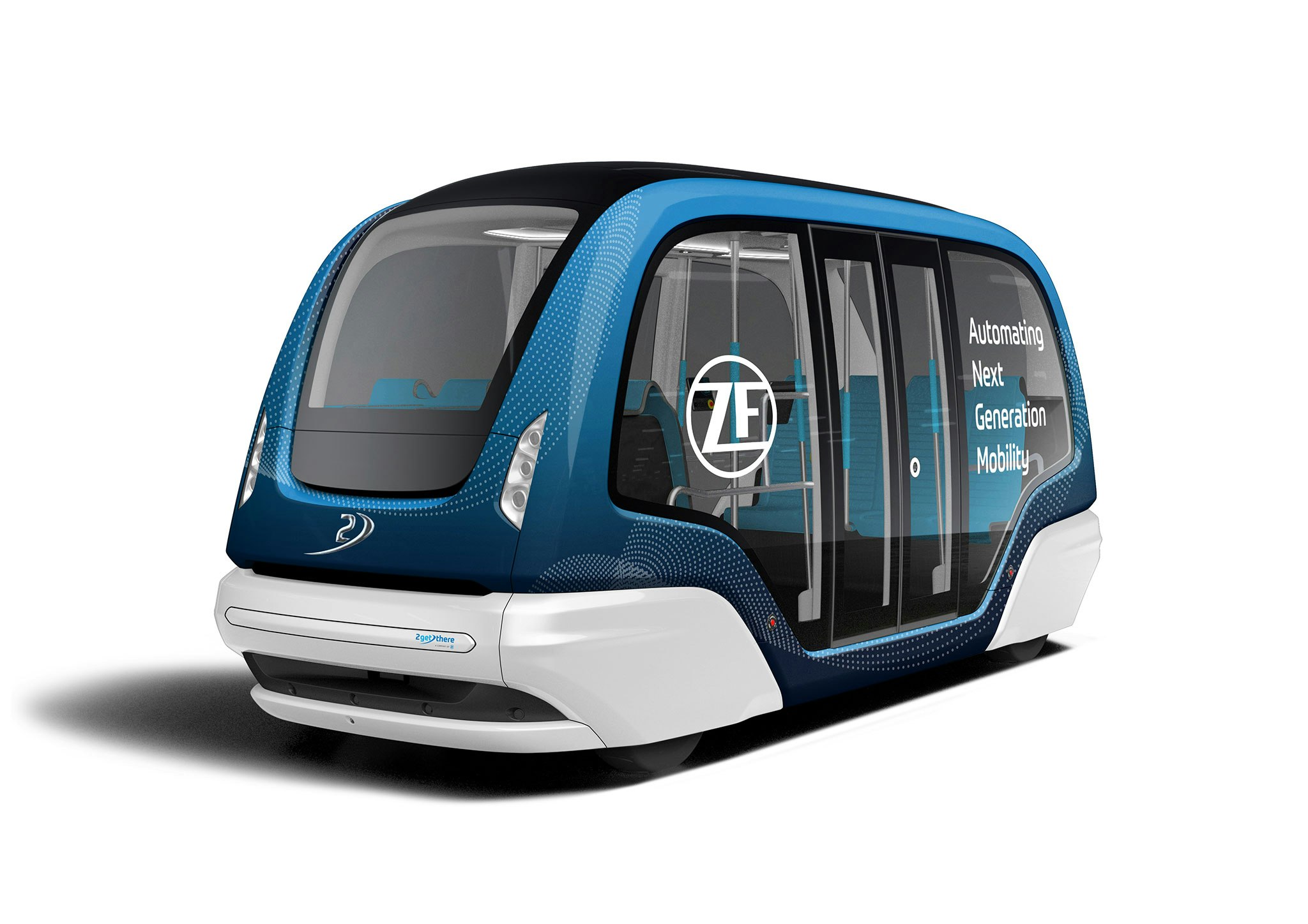 The ZF/2getthere autonomous shuttle.