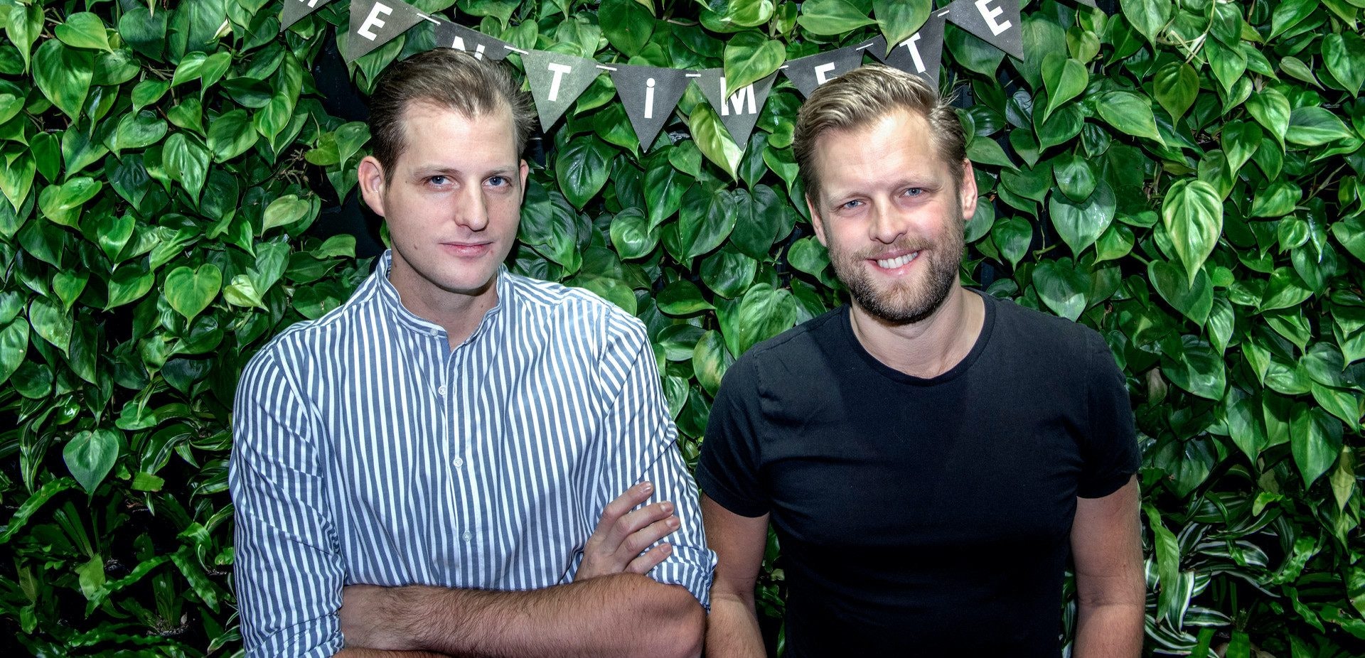 Mentimeter's cofounders Niklas Ingvar (left) and Johnny Warström
