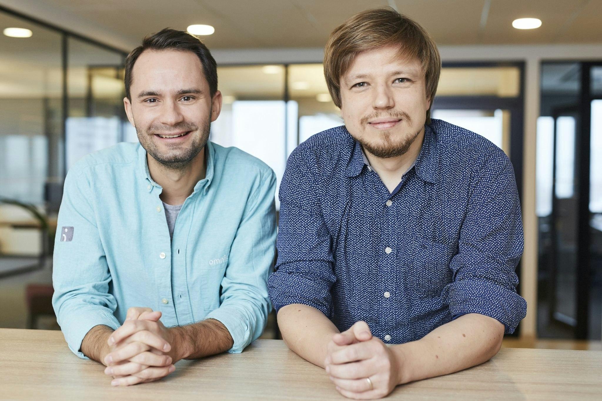Rytis Lauris and Justas Kriukas, cofounders of omnisend