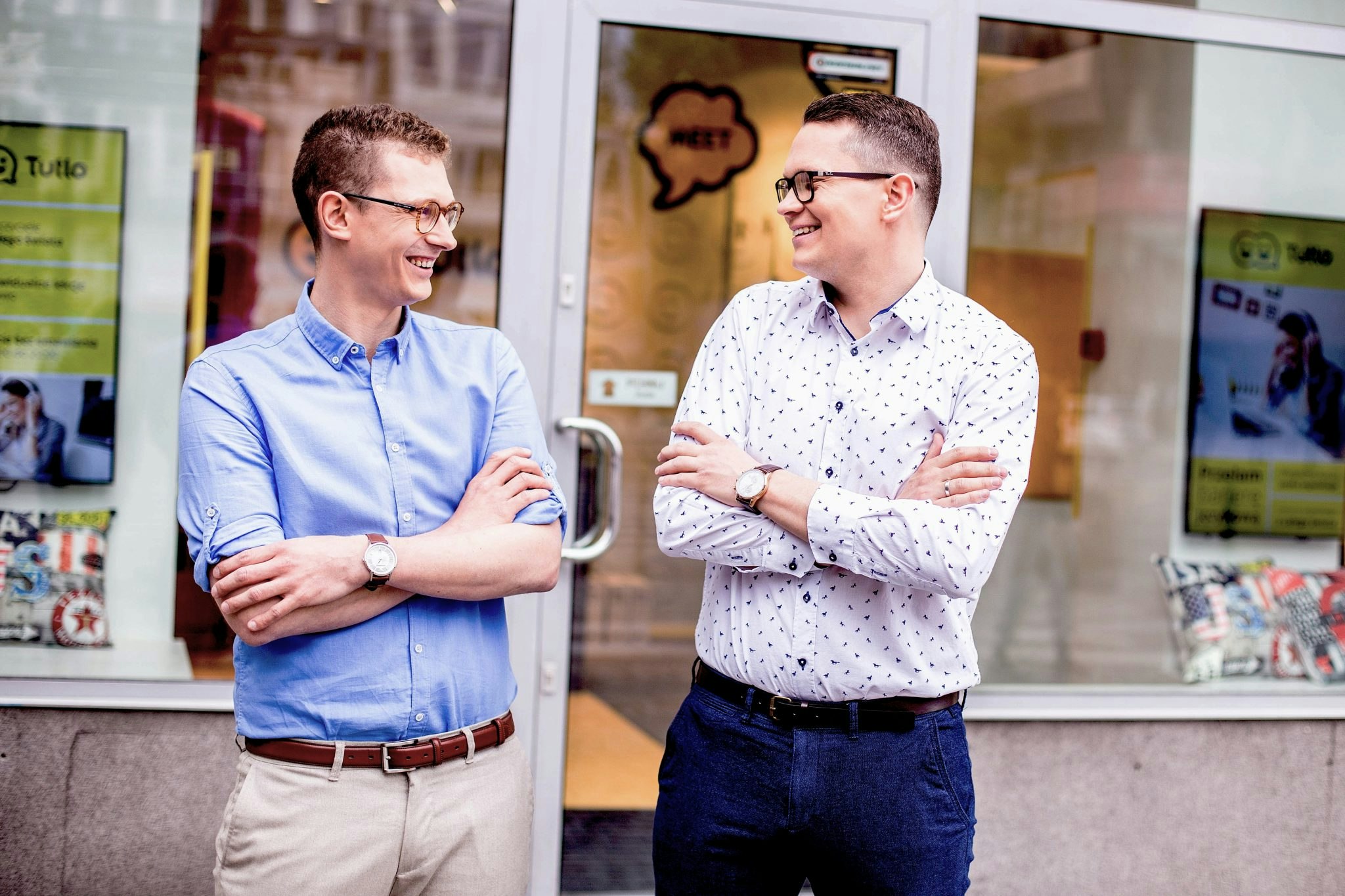 Damian Strzelczyk and Tomasz Jabłoński, the founders of Tutlo