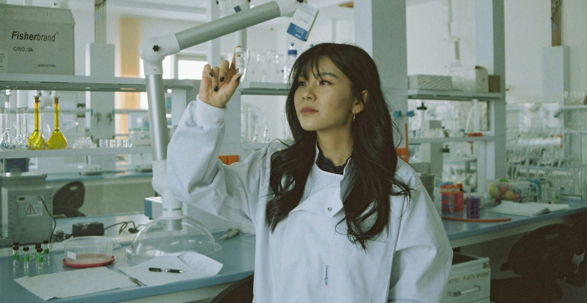 Stock image of a Scientist in a laboratory