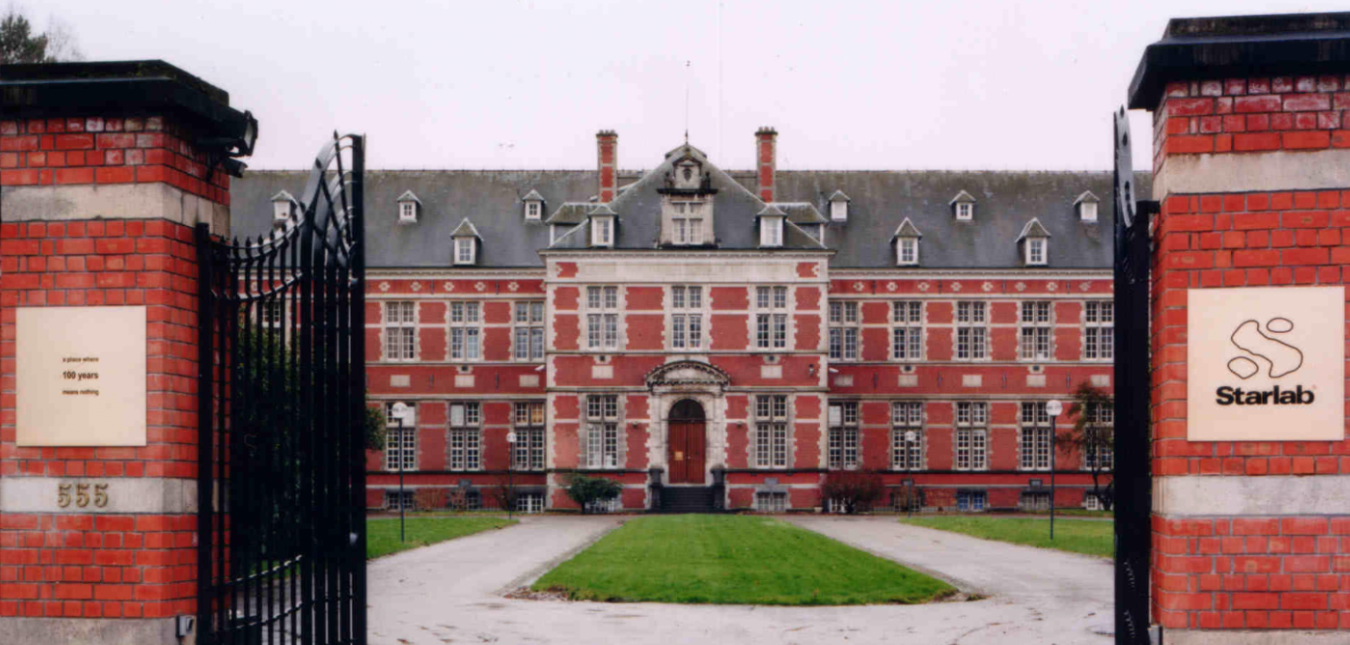 An image of the entryway to the original Starlab building in Brussels