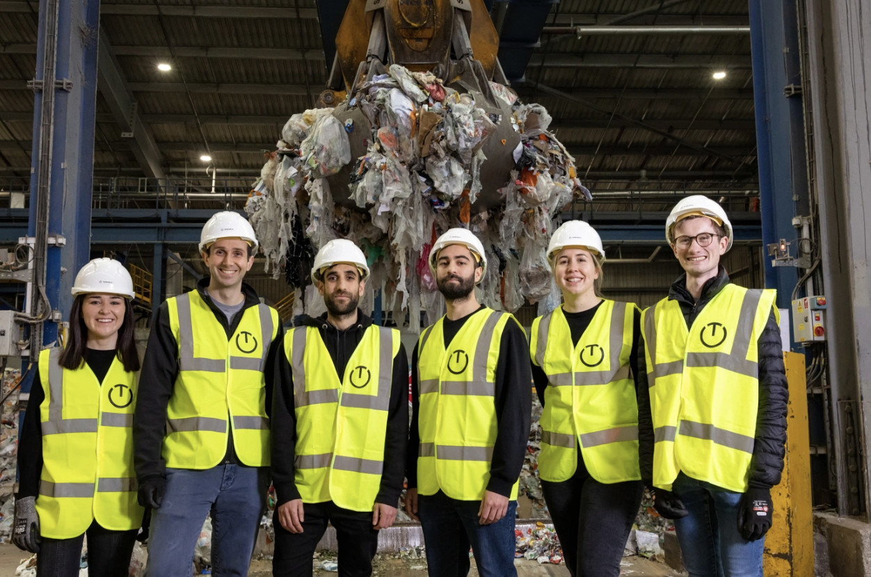 An image of the TrueCircle team wearing high vis jackets