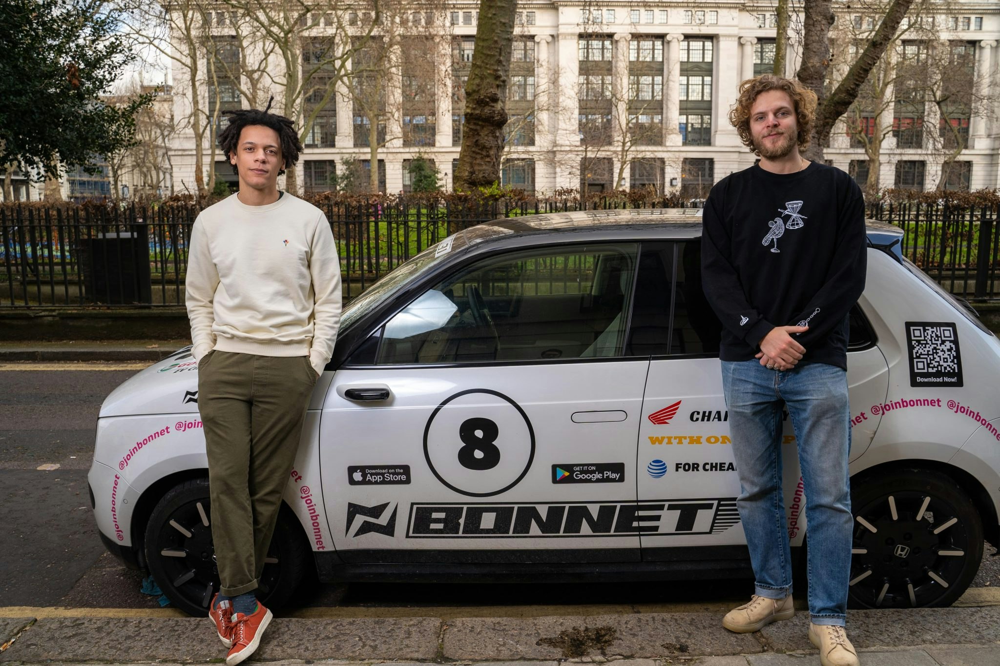 An image of the Bonnet cofounders, Eliot Makabu (left) and Patrick Reich (right). 