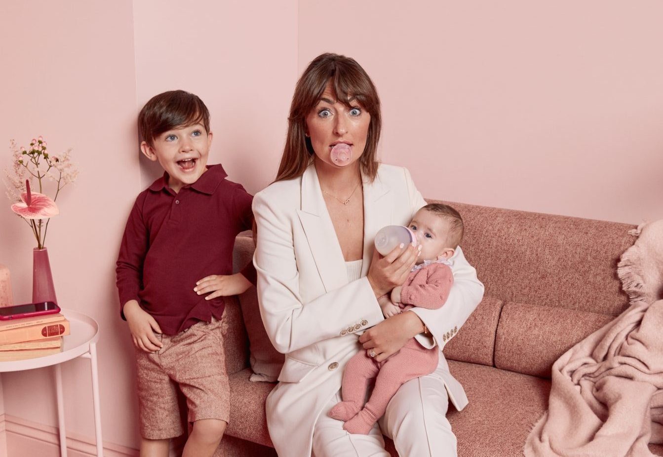 Michelle Kennedy, her son Finn and daughter Nola