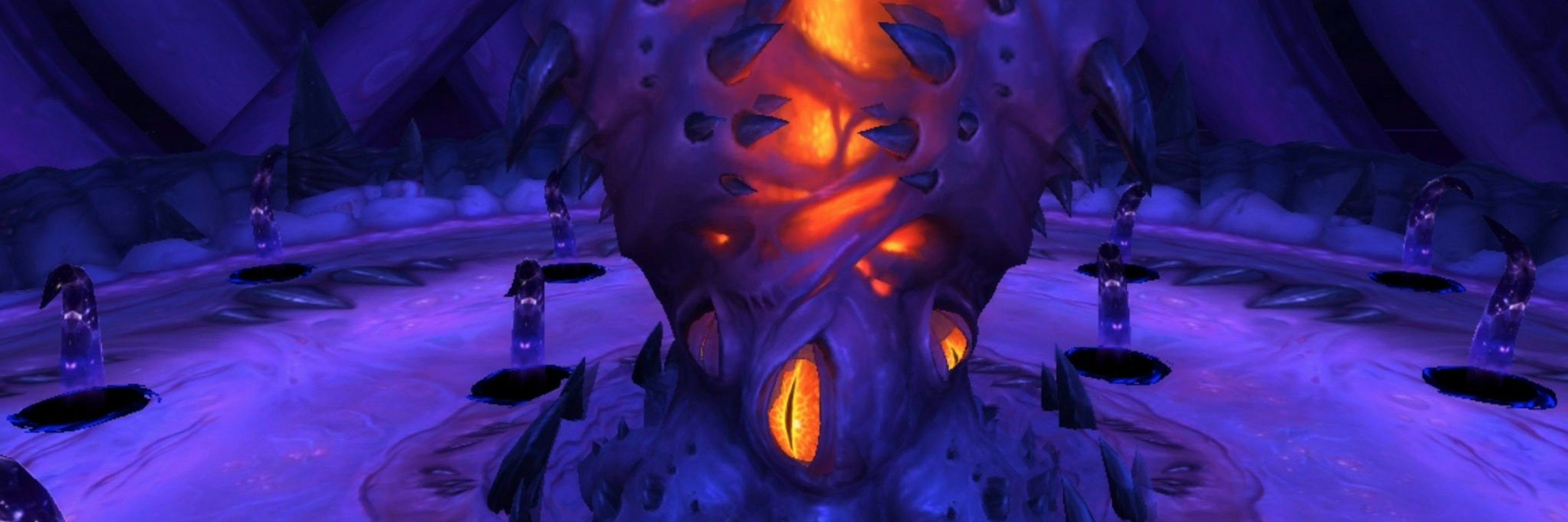 A screenshot of N'Zoth the Corrupter, a giant squid-like creature from World of Warcraft