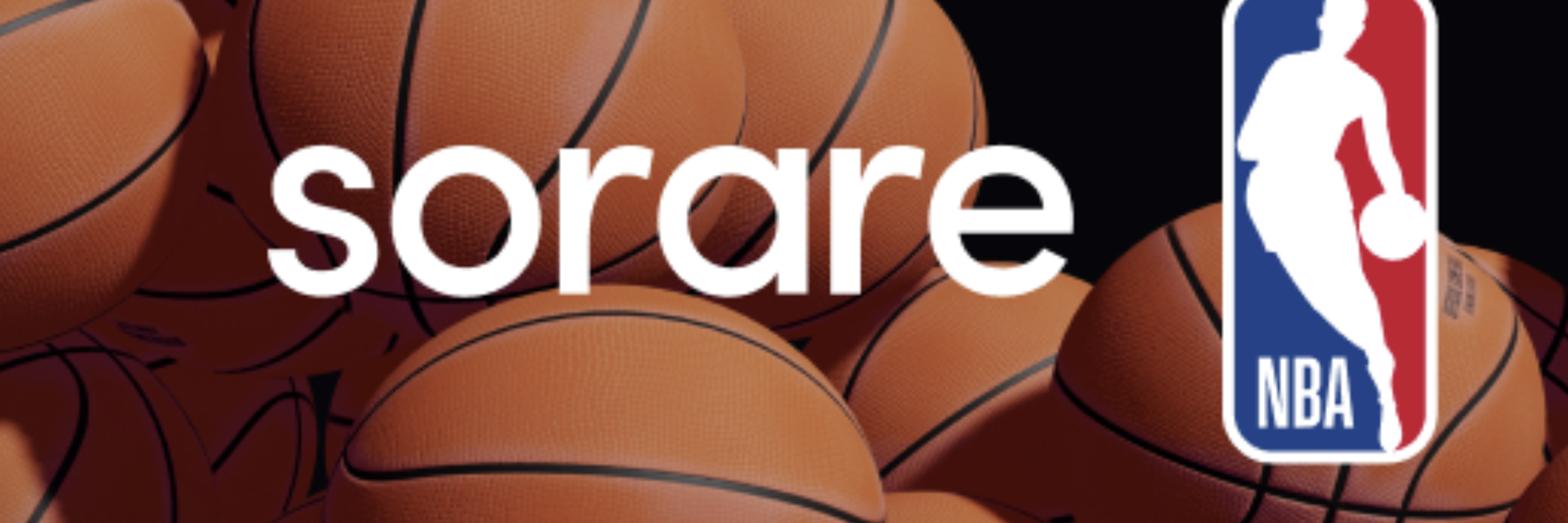 Promotional image for Sorare signing partnership with the NBA