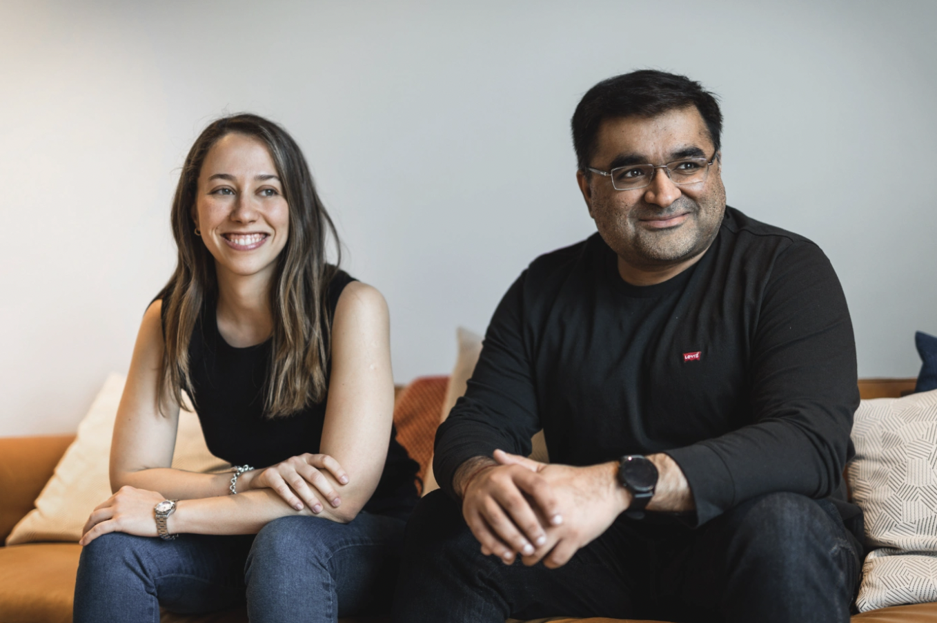 Solvo CEO Ayelen Denovitzer and cofounder Shailendra Sason