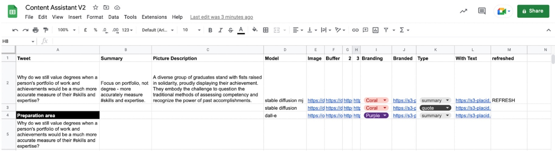 screenshot showing an app made in excel