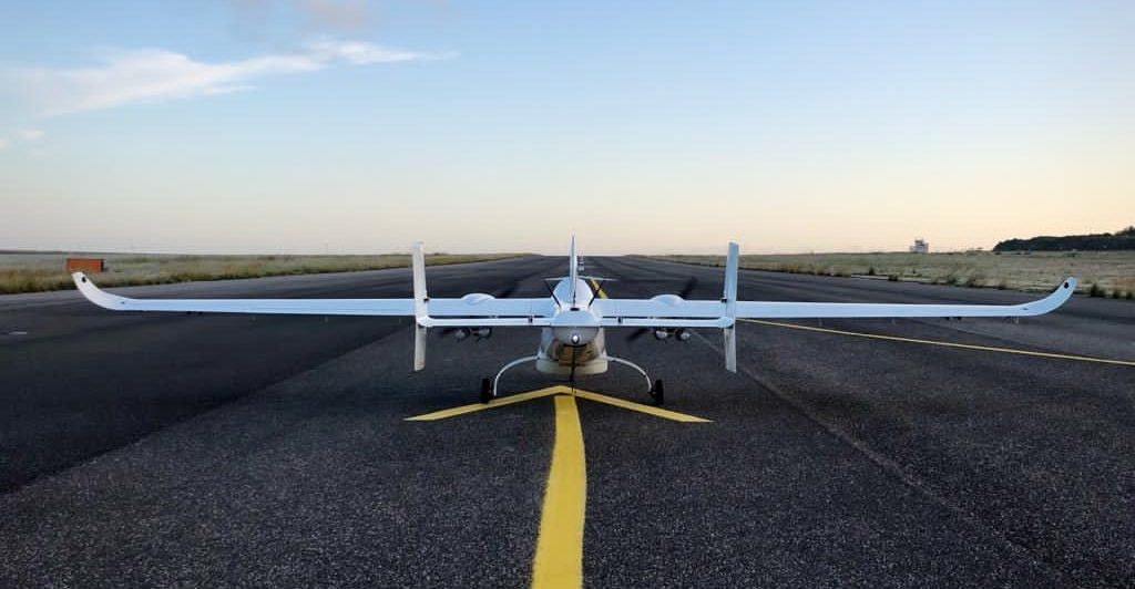 Picture of deeptech startup Tekever's drone used for defence purposes.