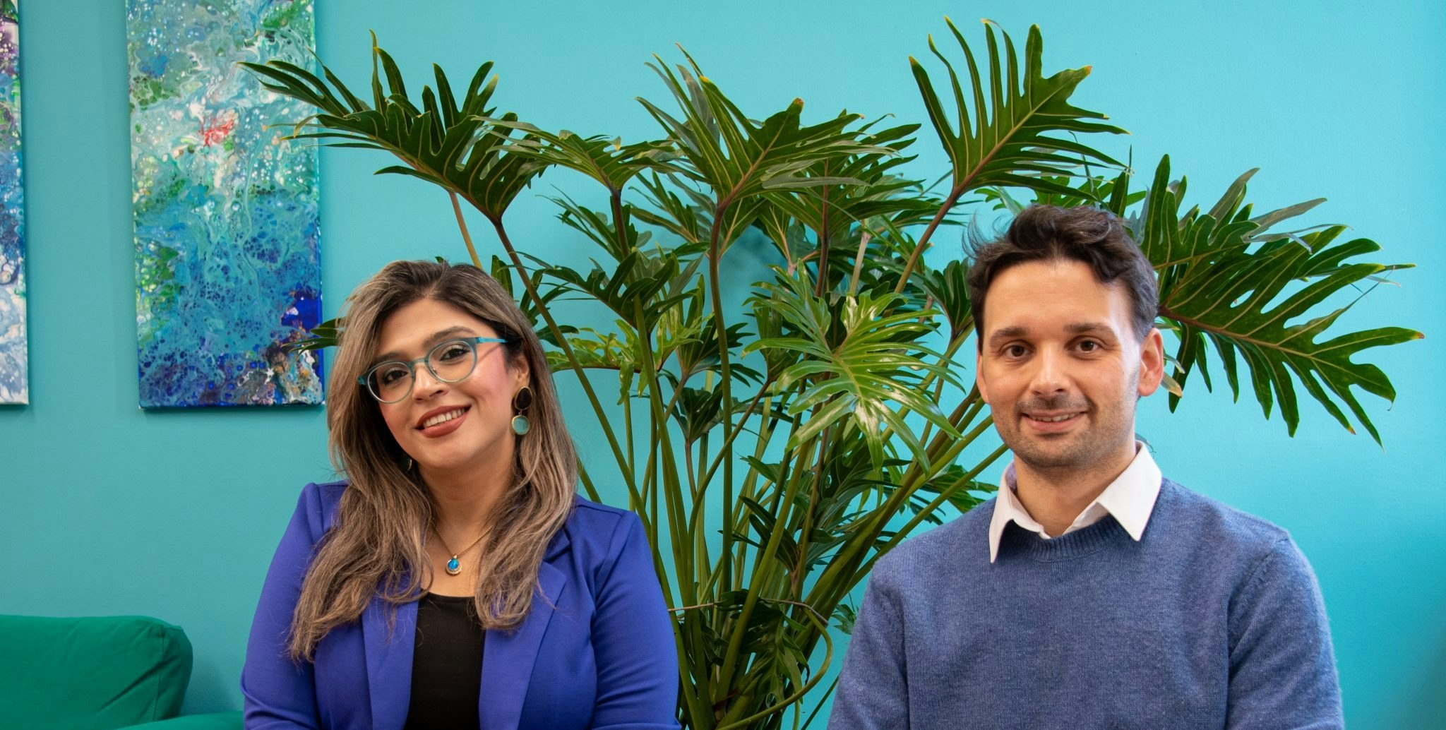 Oxyle cofounders Silvan Staufert and Fajer Mushtaq