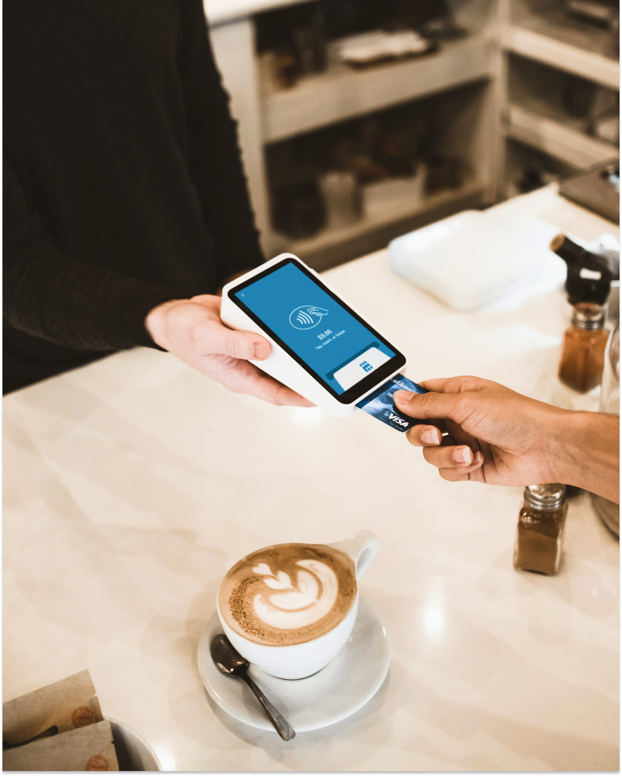 A person who pays for something via a card reader