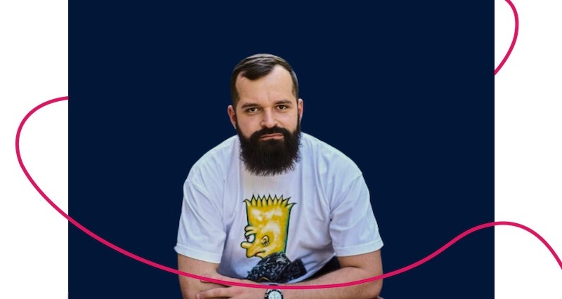 An image of Vladyslav Savchenko, the founder of Ukrainian tech company Goodex