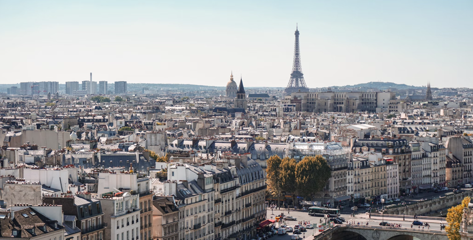 A cityscape of Paris