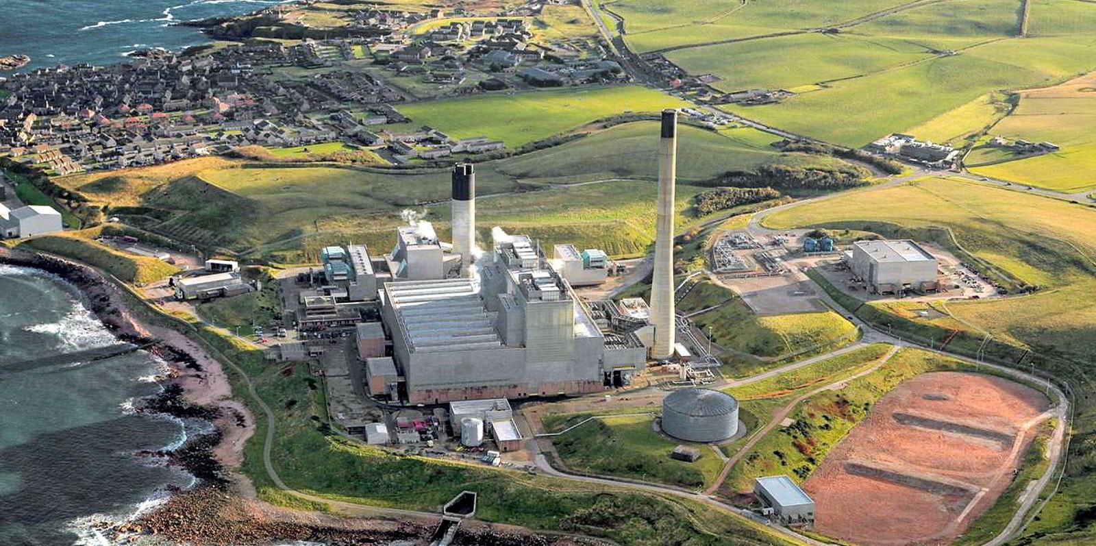 A carbon capture and storage plant in the UK