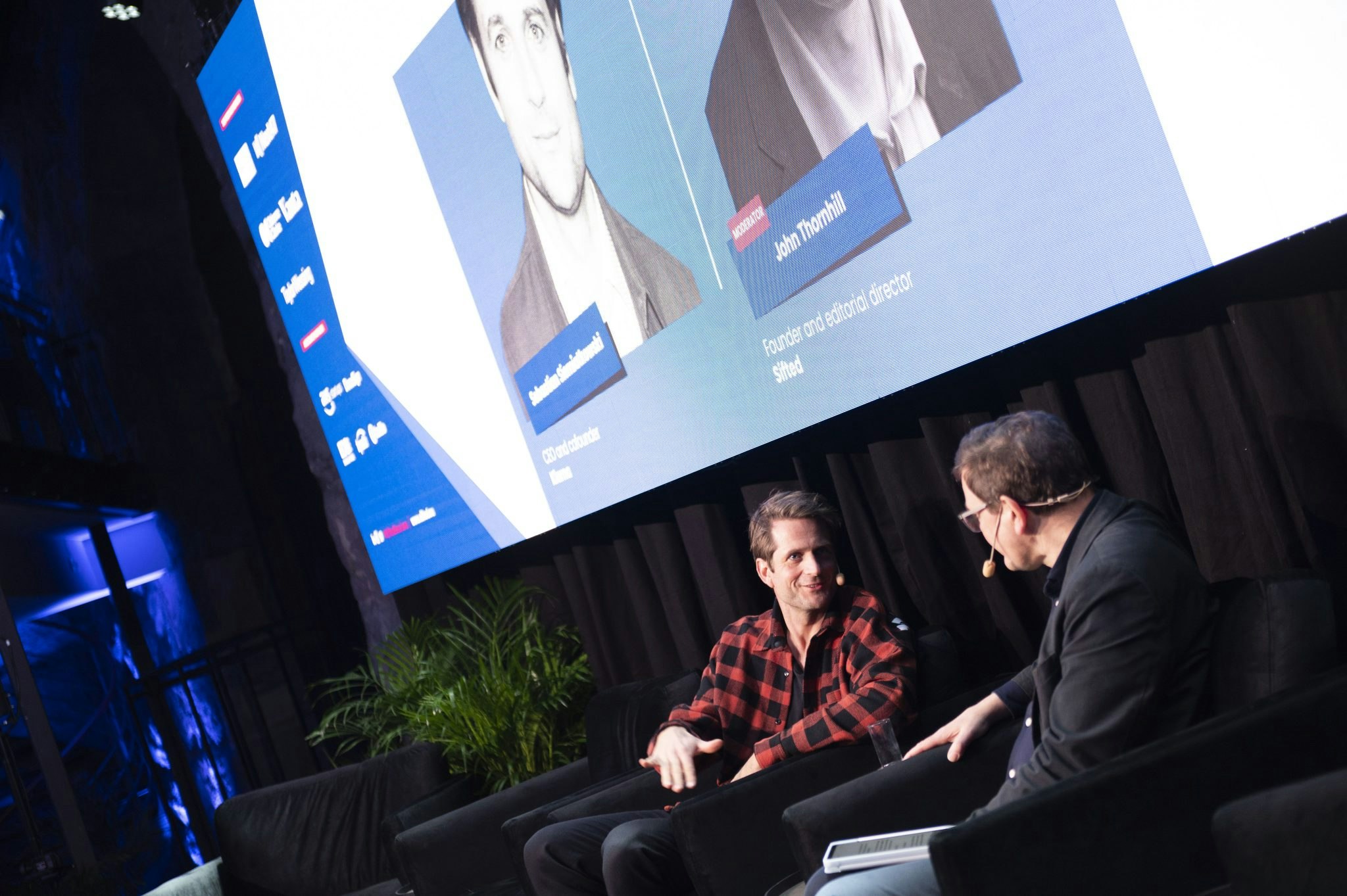 Sebastian Siemiatkowski, CEO, Klarna and John Thornhill, founder and editorial director