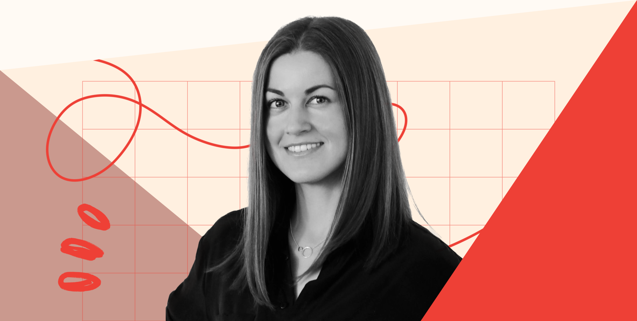 A doodle of Yana Maeva, career coach and head of people at insurtech Embea