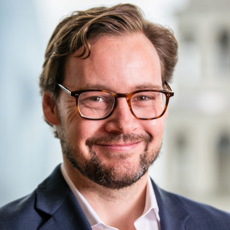 Headshot of Clif marriott, partner and co-head of European tech investment banking at Goldman Sachs