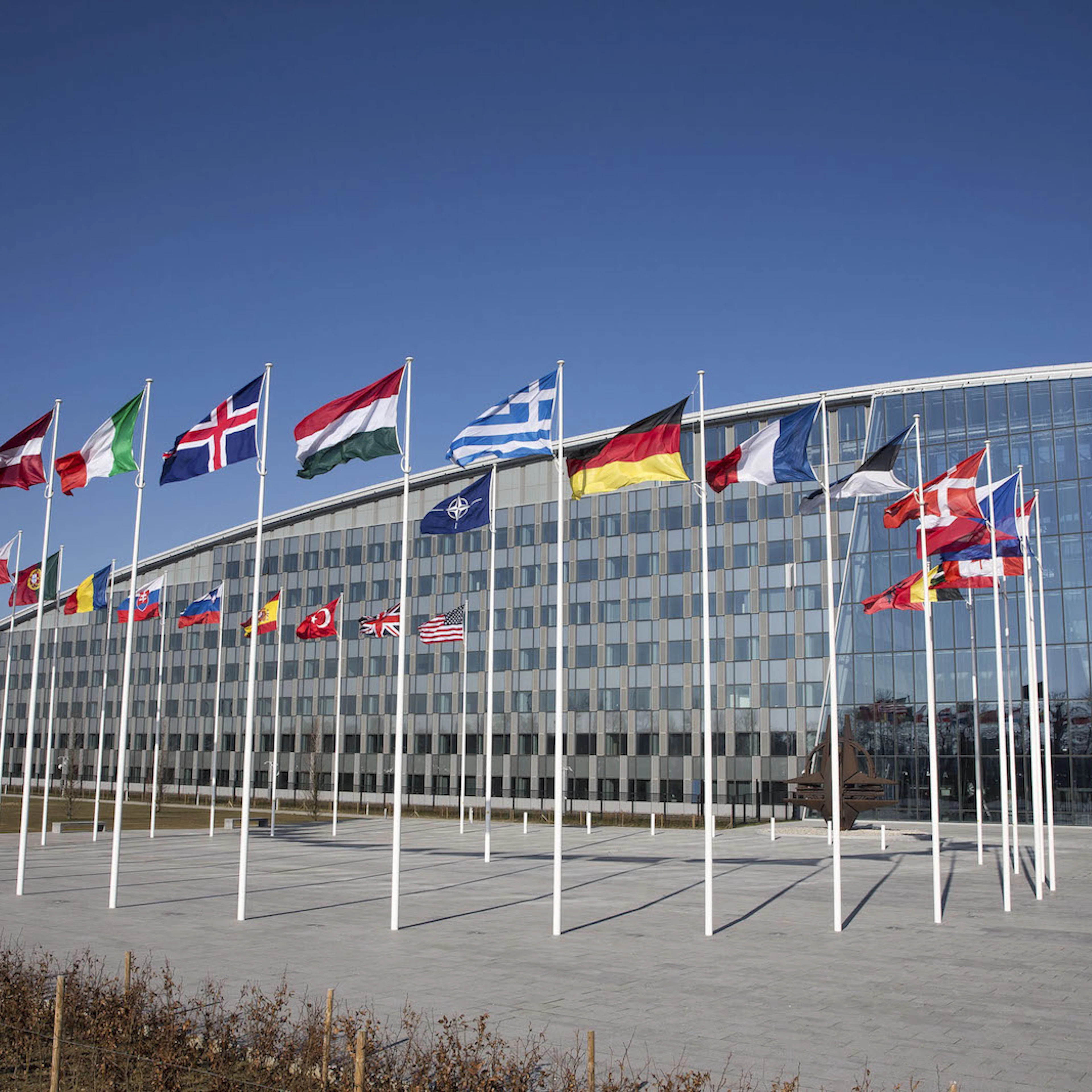 Exterior view of the new NATO headquarters