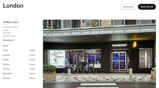 vanmoof stores