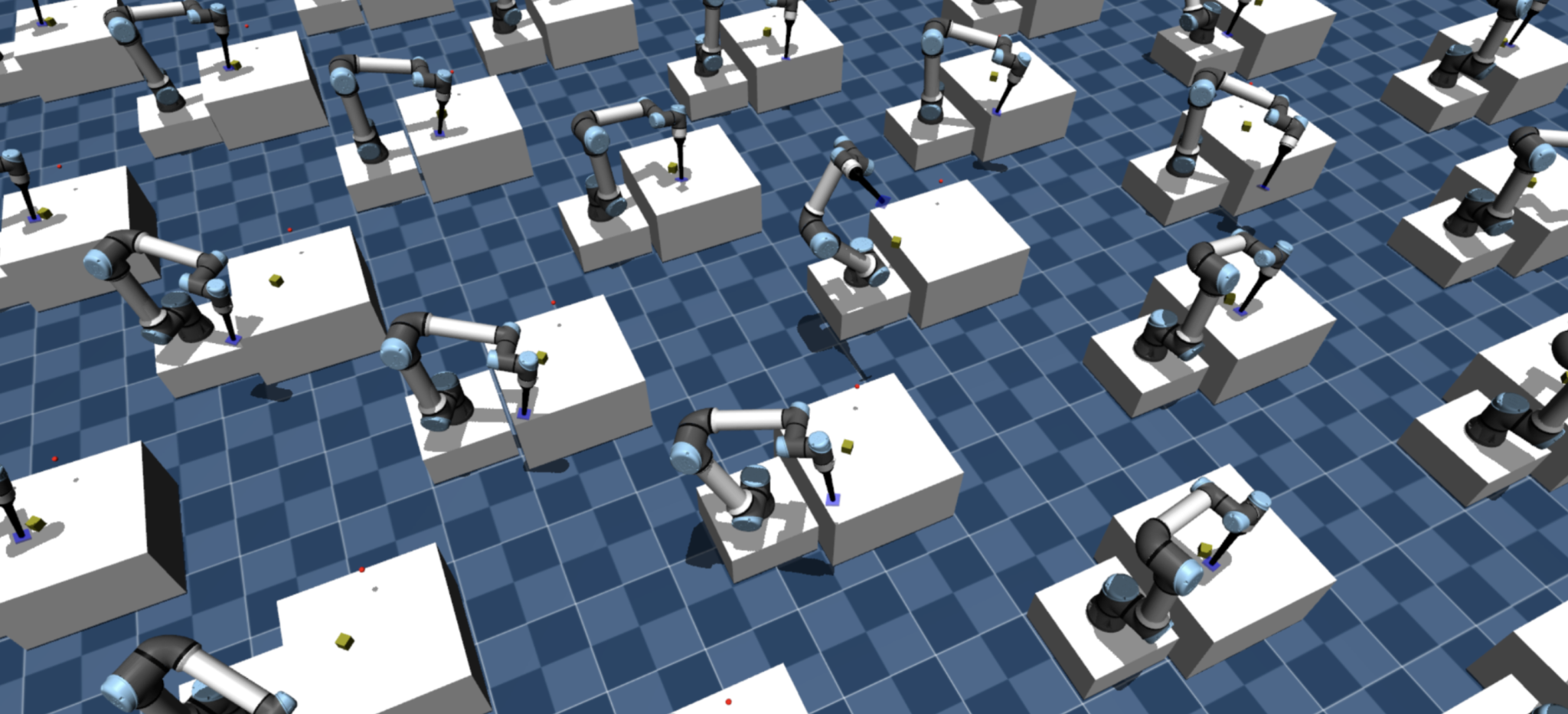 A graphic showing Sereact's AI training simulation