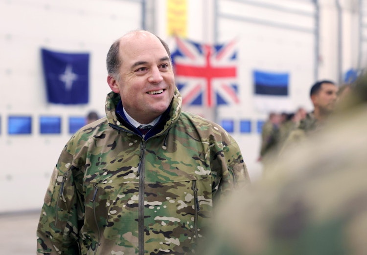 Ben Wallace visits Tapa Barracks, Estonia, as UK defence secretary. Picture by Pippa Fowles / No 10 Downing Street.