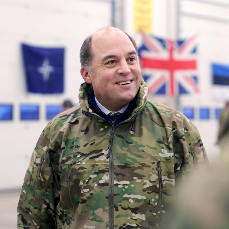 Ben Wallace visits Tapa Barracks, Estonia, as UK defence secretary. Picture by Pippa Fowles / No 10 Downing Street.