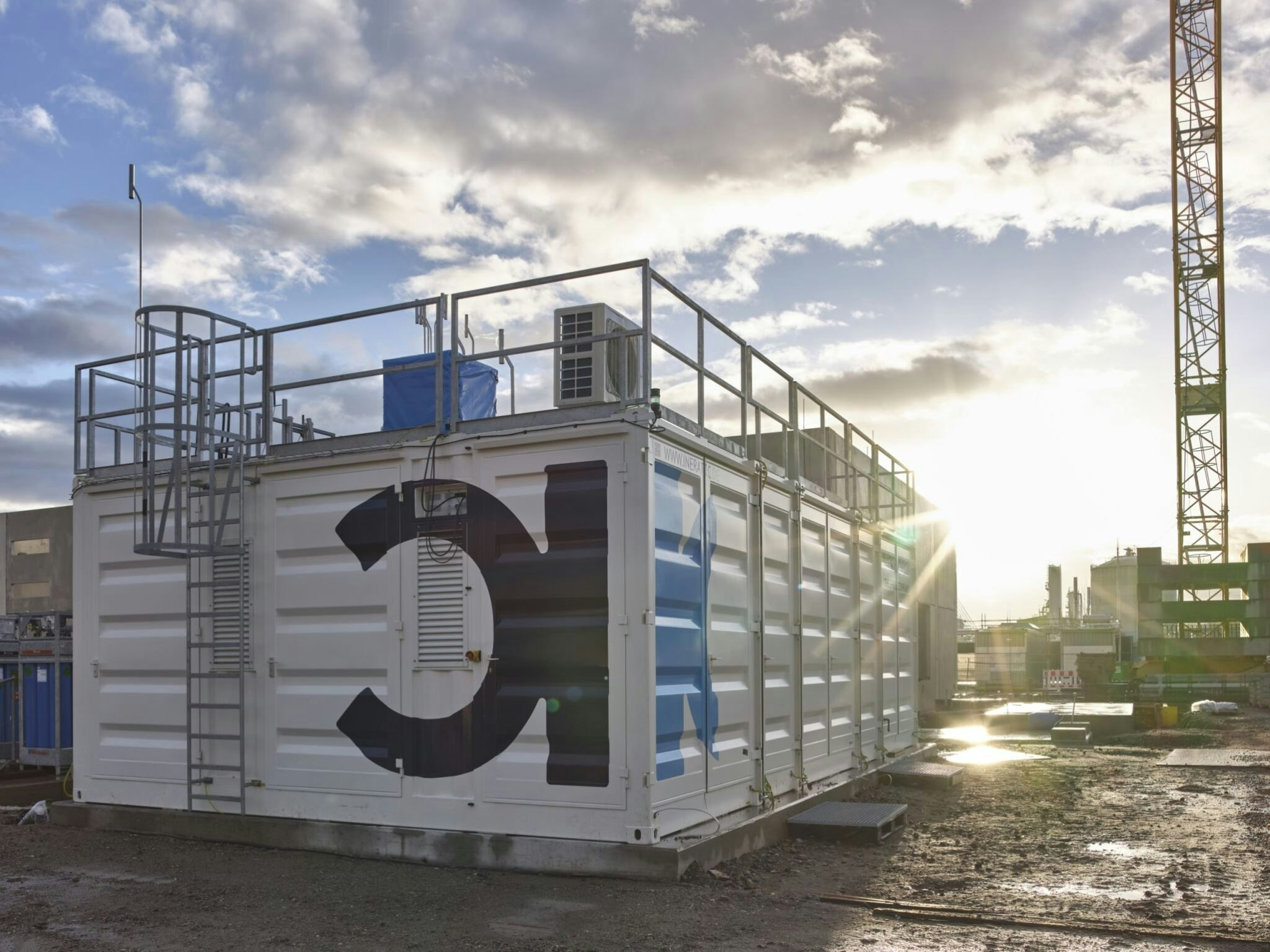 An example of Ineratec’s modular facilities that can be “stacked” on each other to scale up capacity