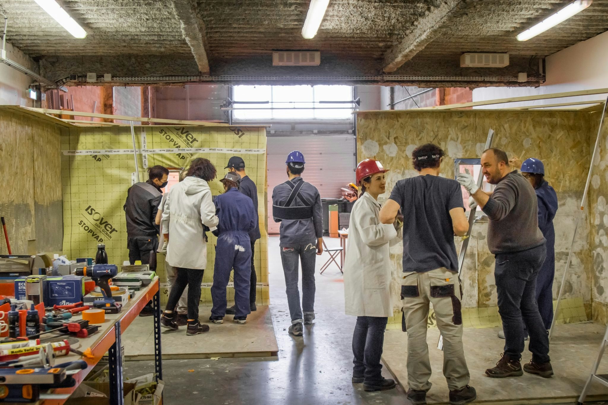 A view inside La Solive's three-month-long green skills programme