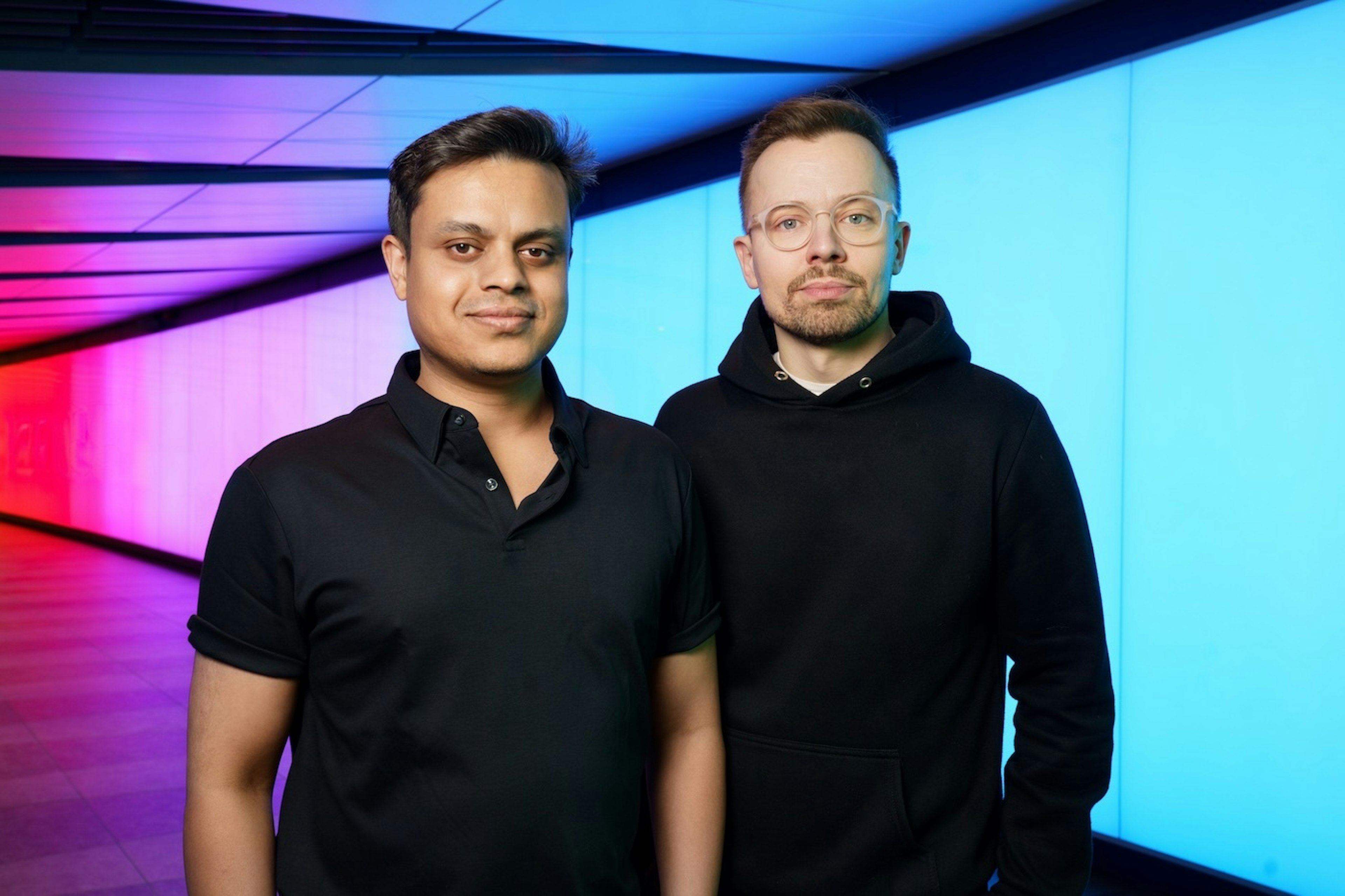 Lukky Ahmed (left) and Kamil Kluza (right), cofounders of Climate X. Courtesy of Climate X