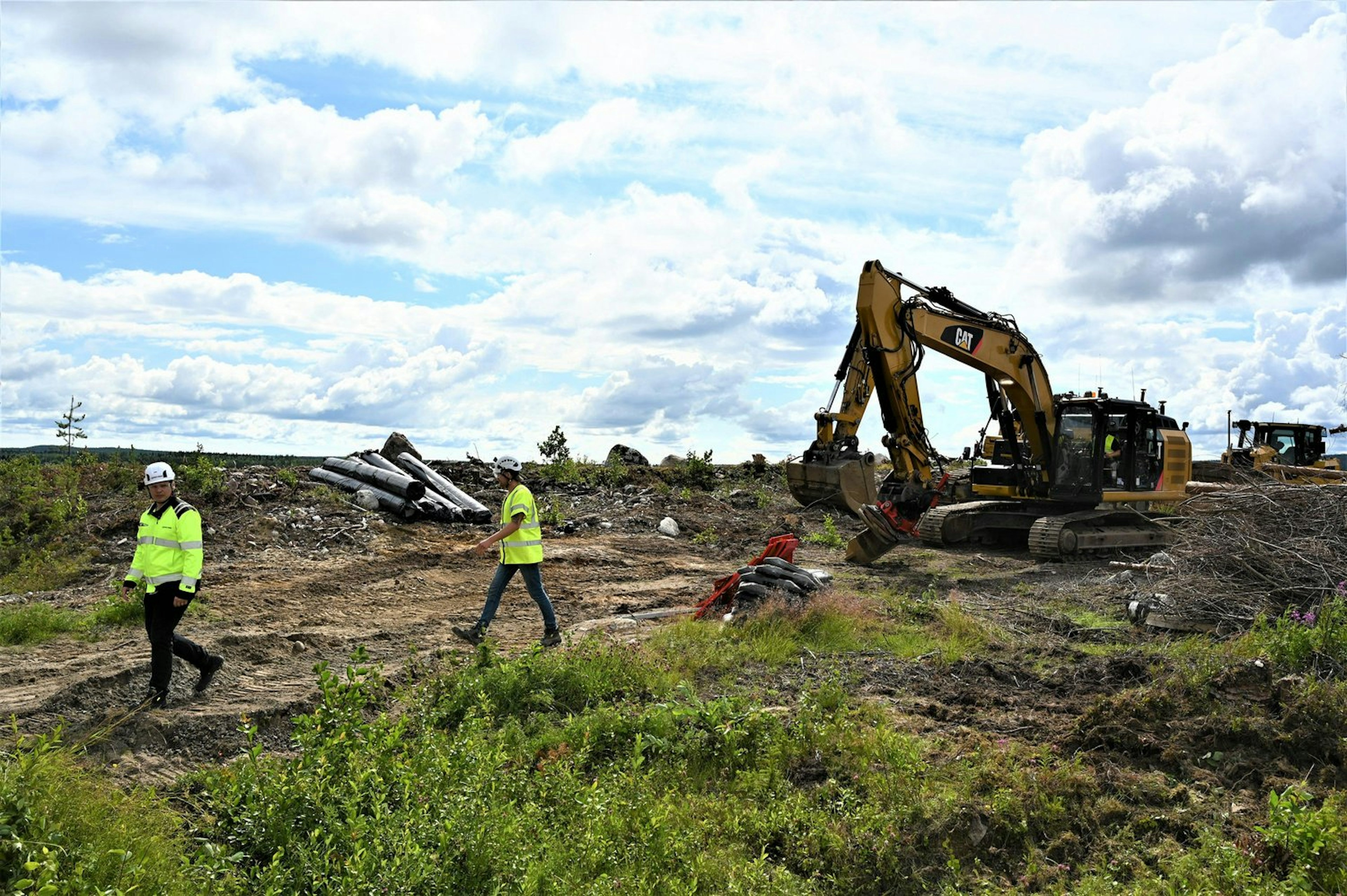 A picture of H2 Green Steel's site in Boden.