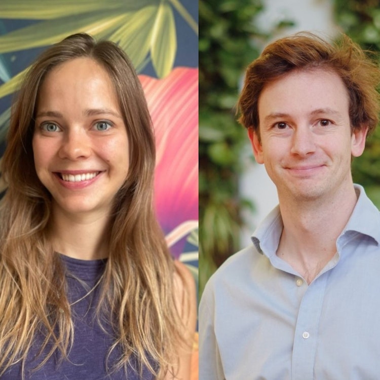 Gabrielle Sergent, cofounder and CPO at Klaro, and Augustin Celier, partner at Hexa Scale.