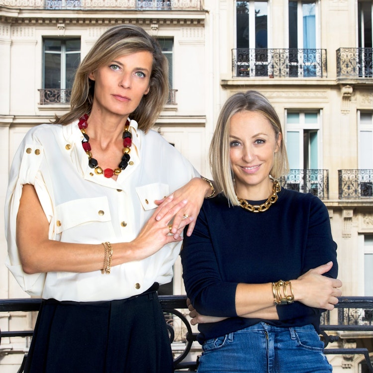 A photo of Vestiaire Collective cofounders Sophie Hersan and Fanny Moizant
