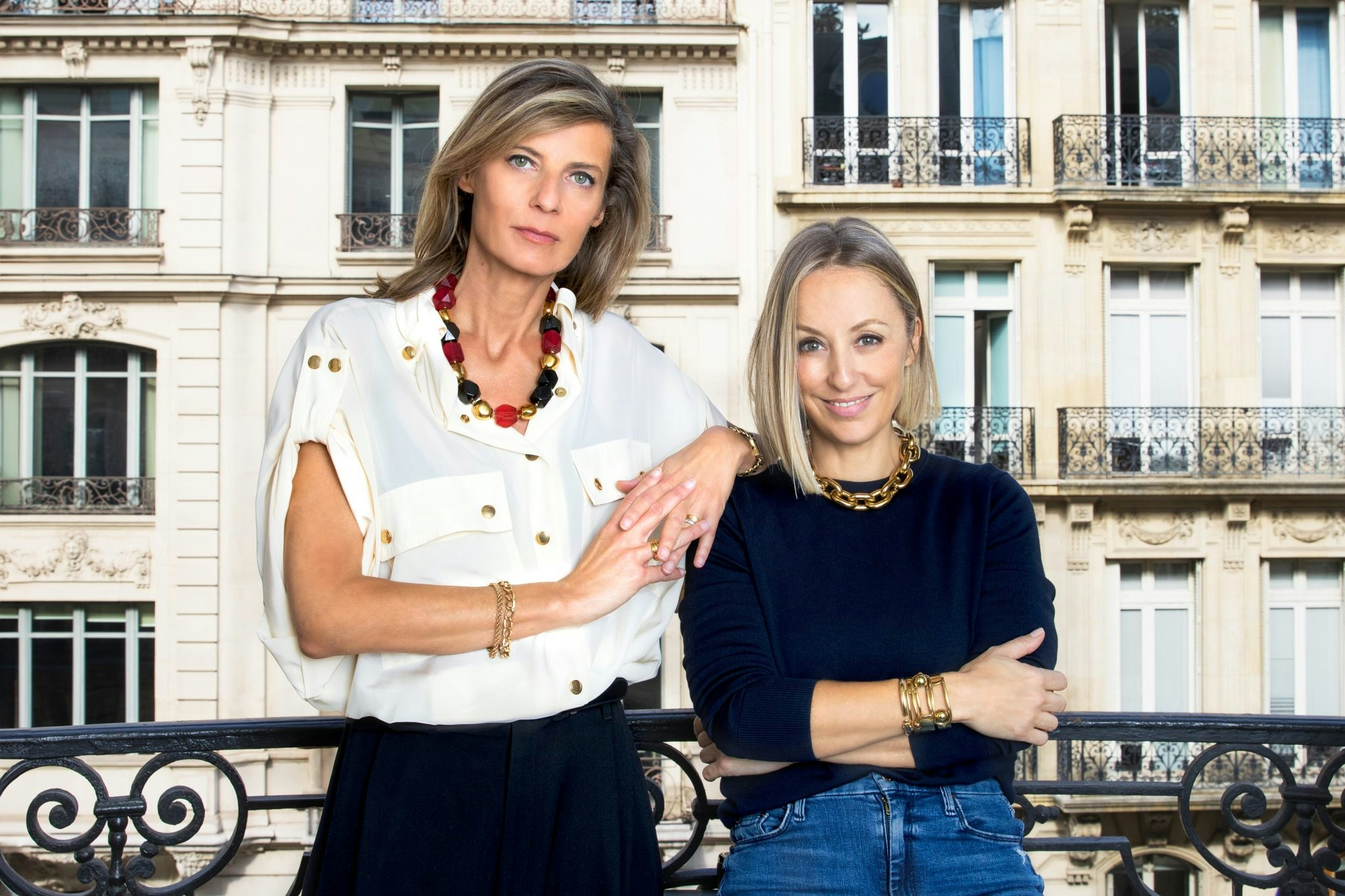 A photo of Vestiaire Collective cofounders Sophie Hersan and Fanny Moizant