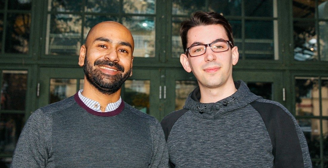 Picture of CraneBio's cofounders Sujaan Das and Luca Bolondi
