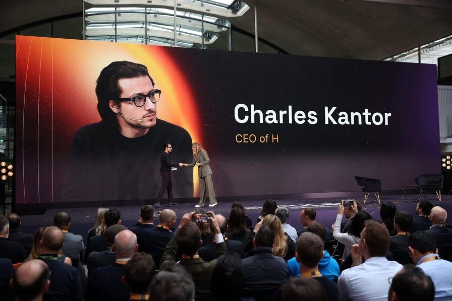 A picture of H Company CEO Charles Kantor at AI Pulse in Paris