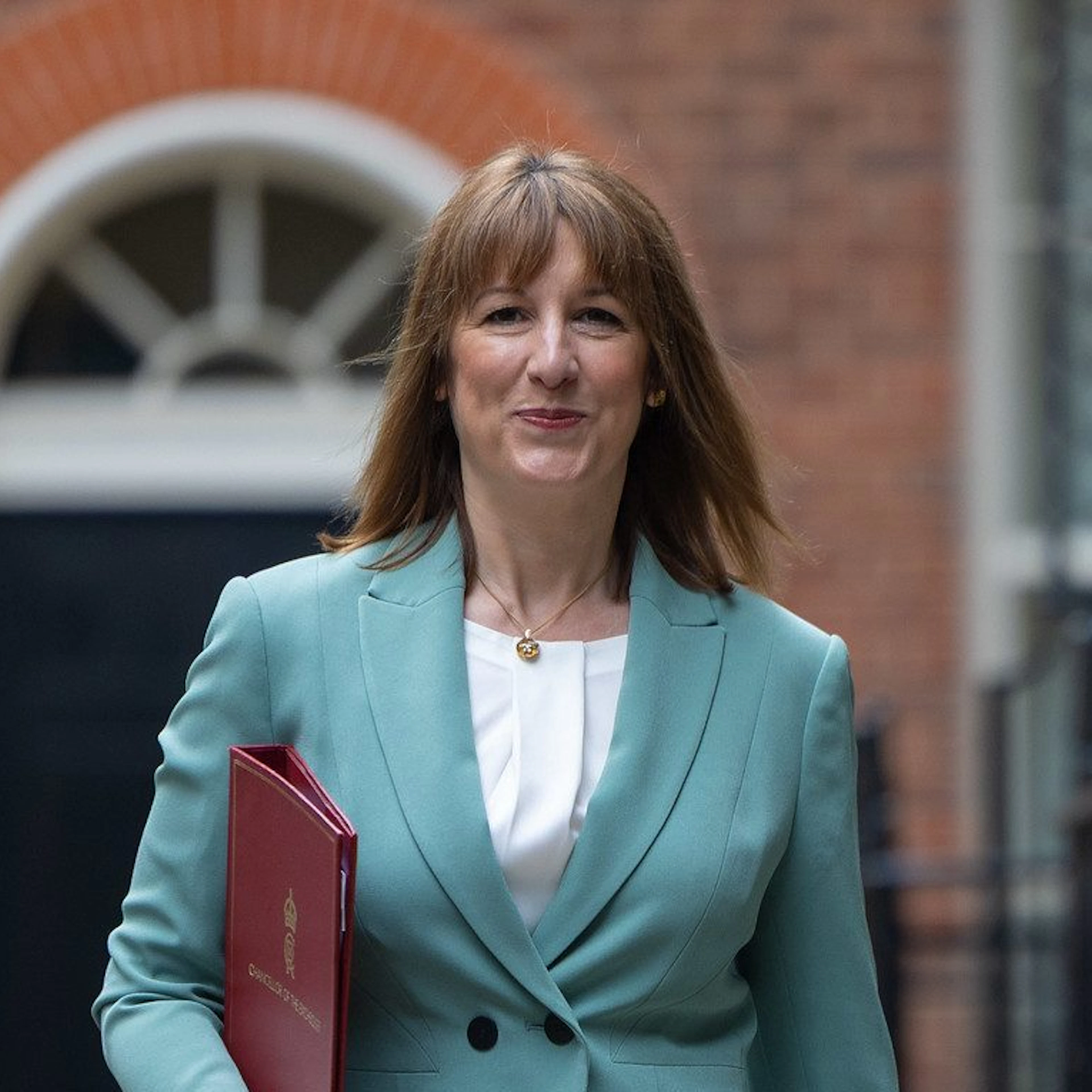 The Chancellor of the Exchequer Rachel Reeves leaves 11 Downing Street on her way to deliver the Spending Review to parliament