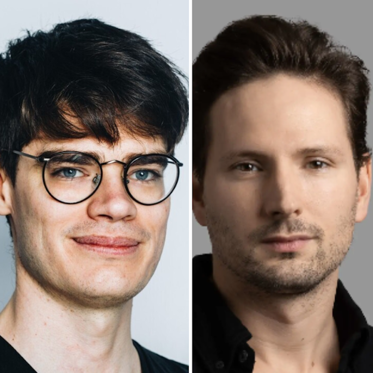 Keegan McBride (left) and Ben Macon-Cooney of the Tony Blair Institute