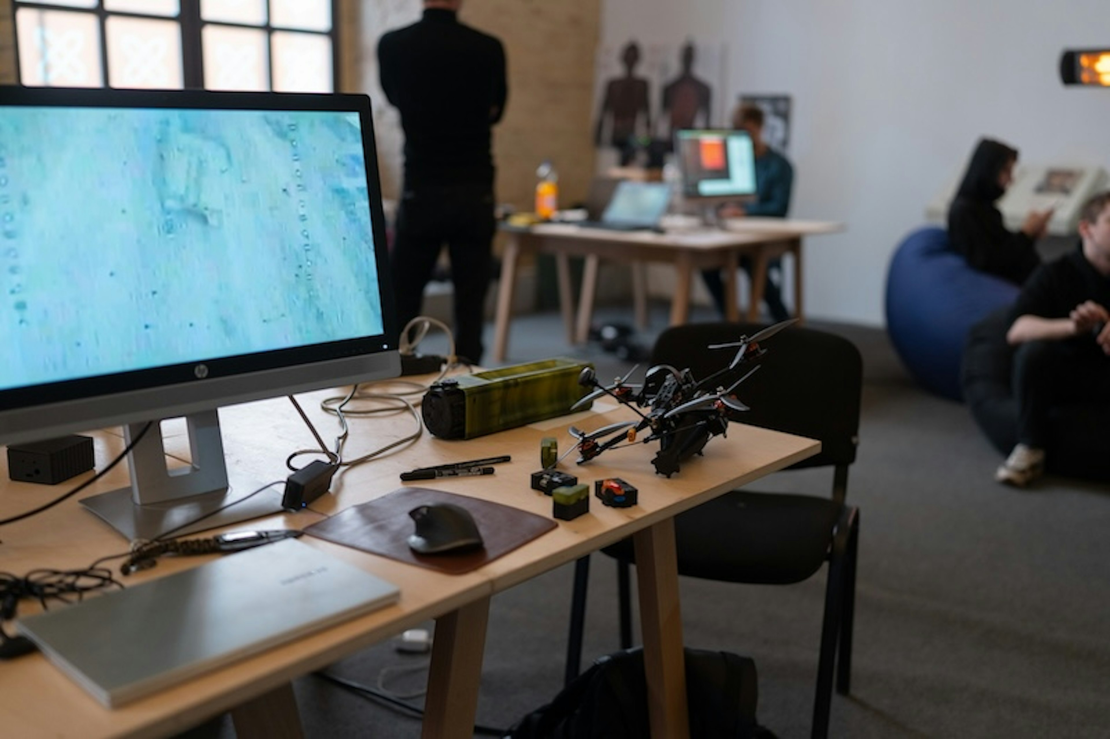 A drone on a table