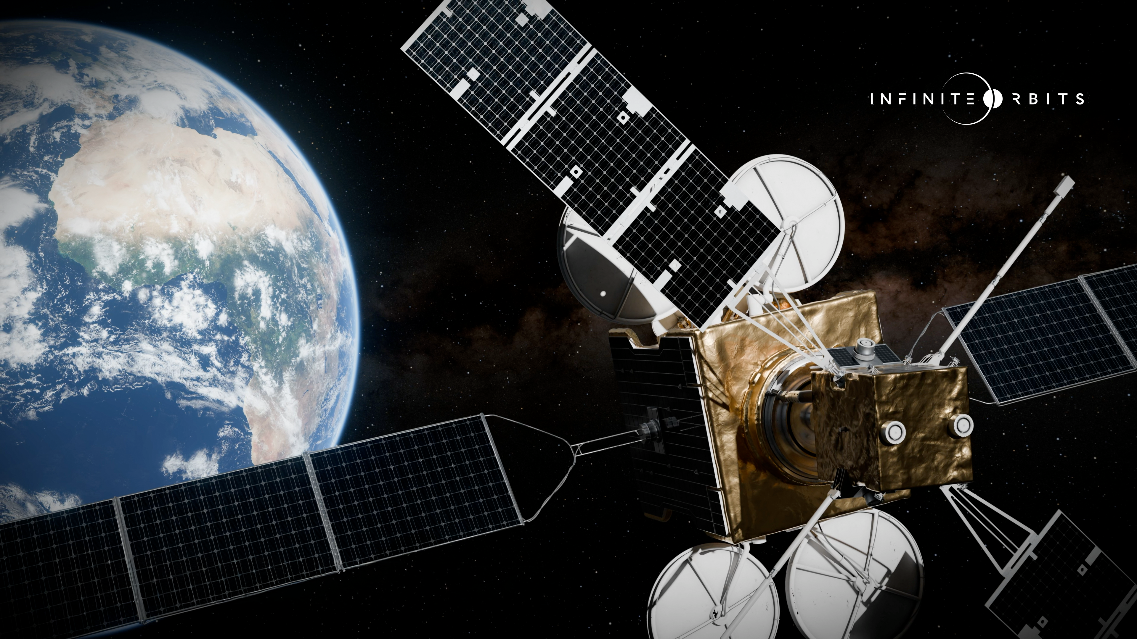 A picture of Infinite Orbits' spacecraft in orbit
