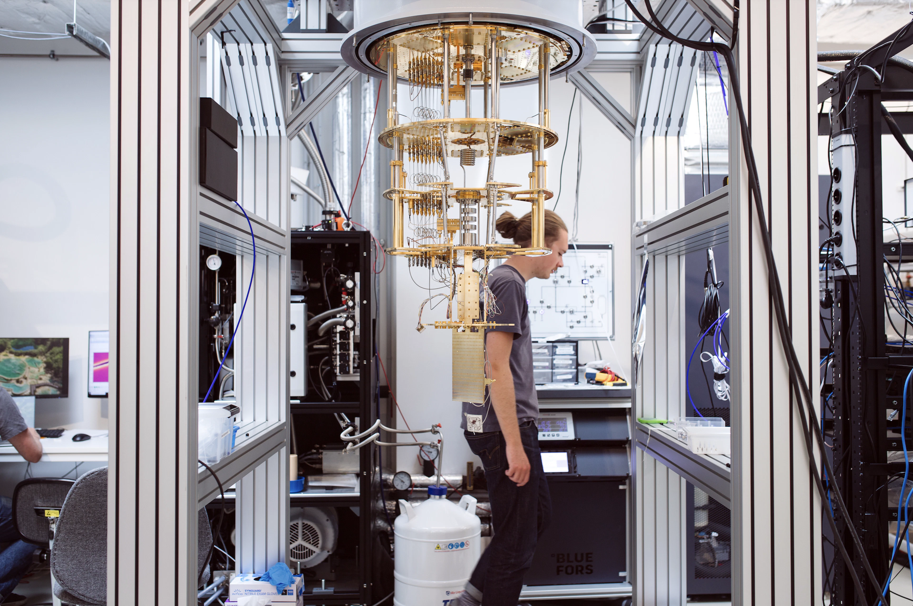 An assembled quantum computer in C12's data centre