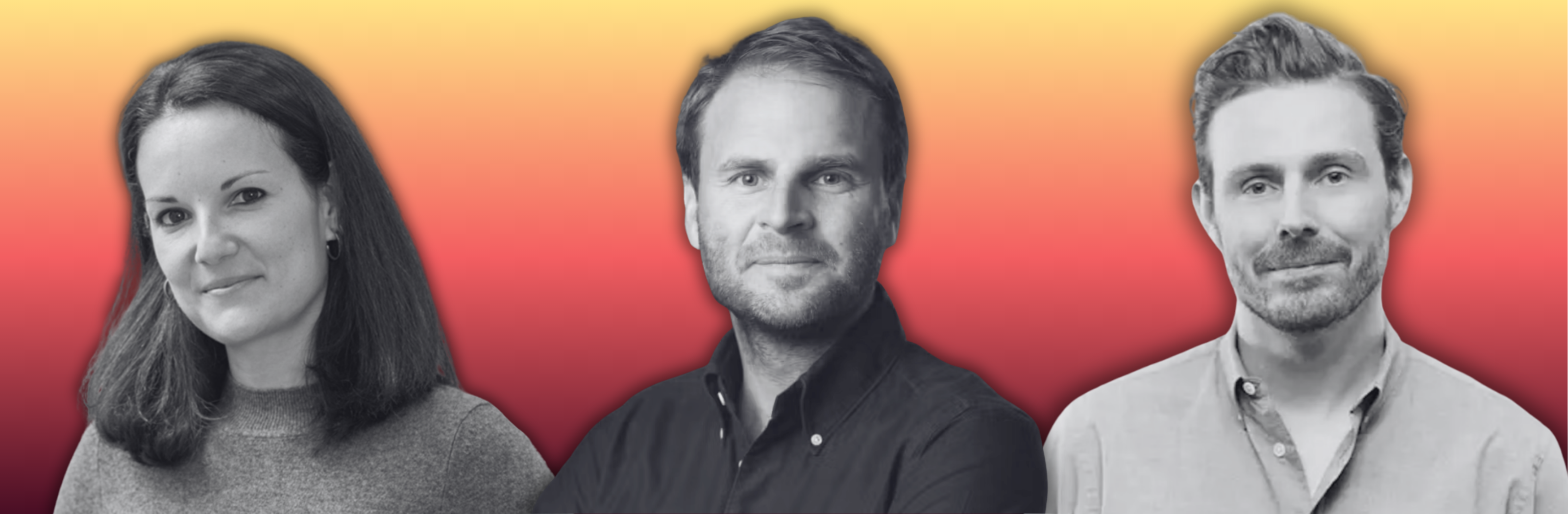 EQT partners Carolina Brochado, Victor Englesson and Ted Persson